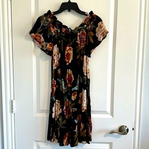 Off the shoulder floral summer dress